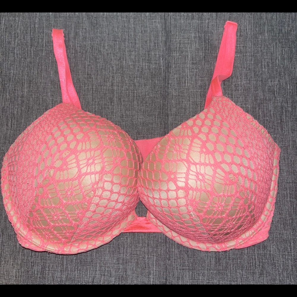 VS Bombshell Bra in Pink Mesh - Size 34D